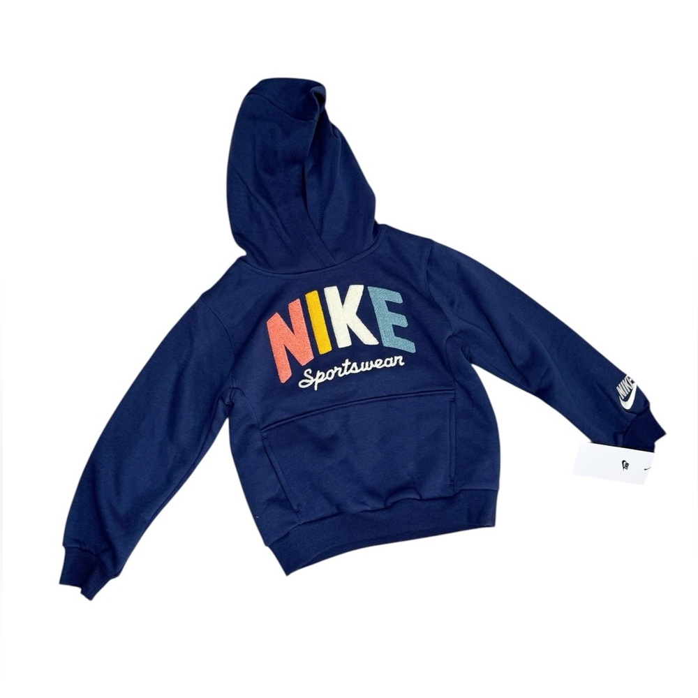 NIKE Powder Play Hoodie in Navy Blue Size 6 Medium